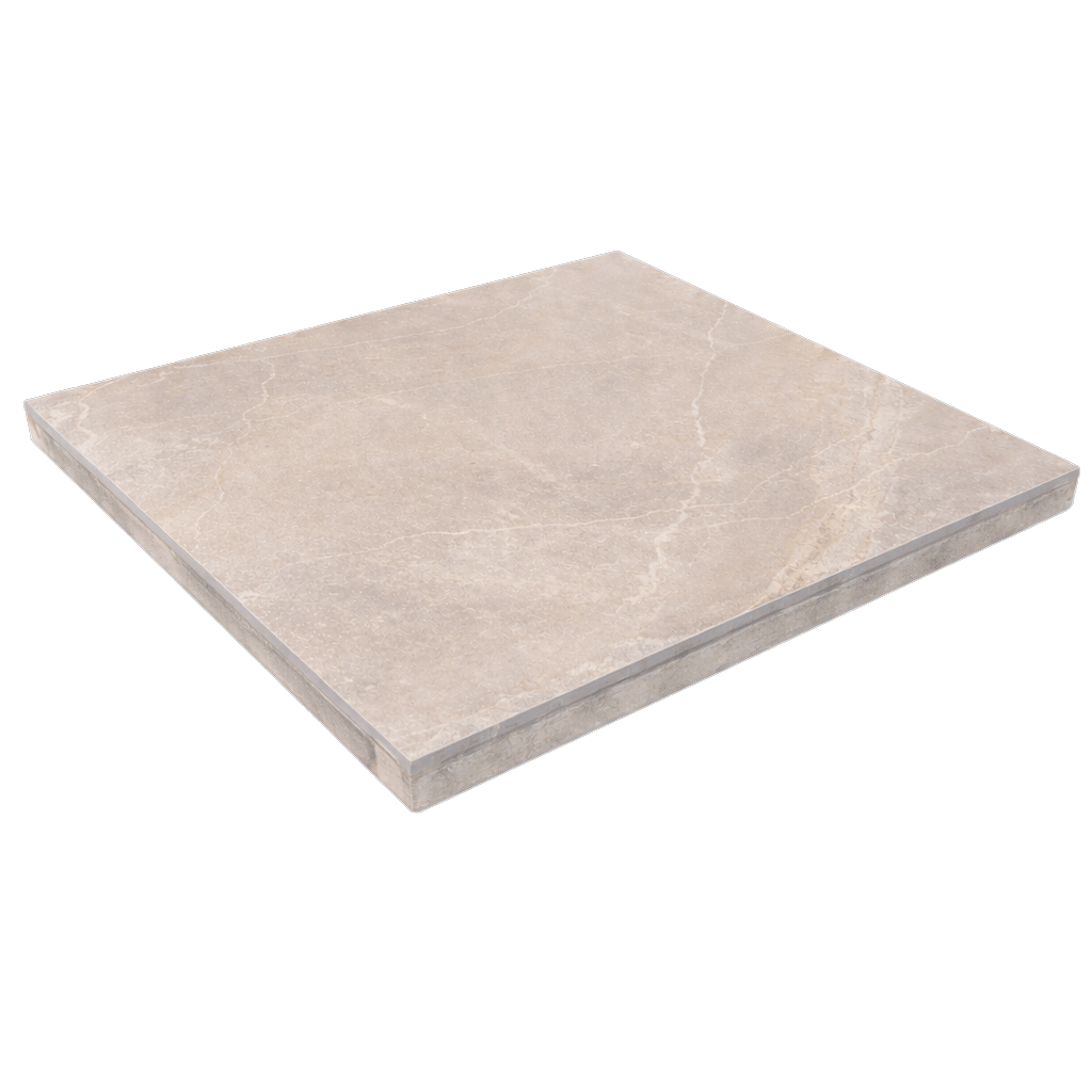Terrassenplatte Concreto Schiefer Creme freigestellt