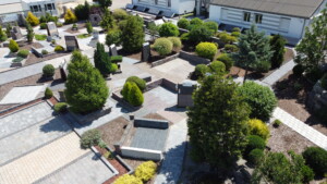 Ideengarten in Holdorf aus der Luft aufgenommen