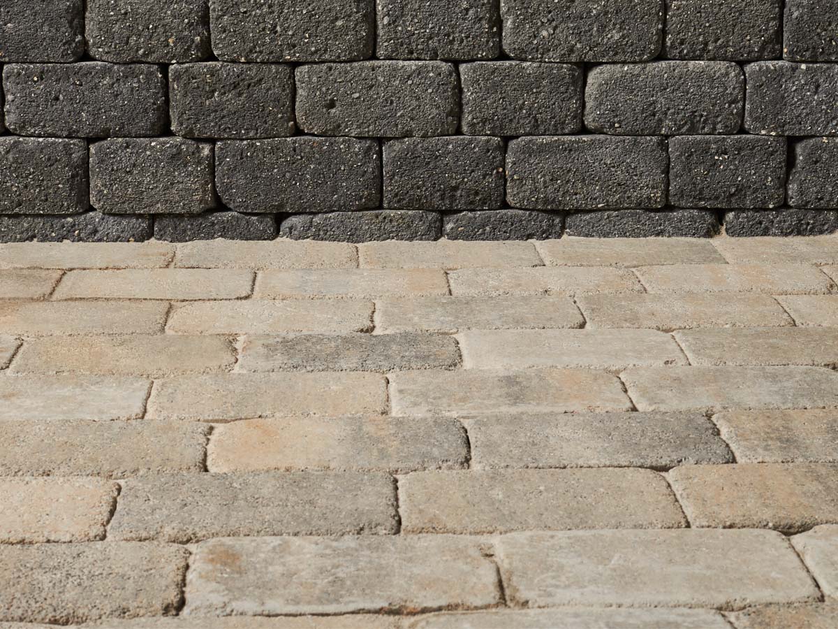 Antik Pflaster Holdorfer Antik karbon beige Pflastersteine